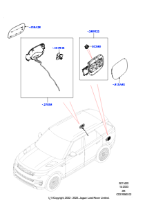 30AB Klappe - Einfüllstutzen u. Betät. L461 NEW RANGE ROVER SPORT 2023 > (L461),Batterie für Elektromotor - PHEV