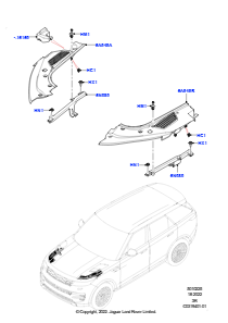 25 Motorraum - Abdeckungen L461 NEW RANGE ROVER SPORT 2023 > (L461)