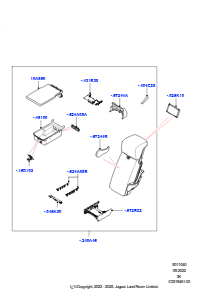 40AK Bezüge - Rücksitz L460 NEW RANGE ROVER 2022 > (L460),Leder halb-Anilin perf.