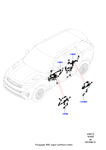 13 Kabelstrang - Karosserieöffnungen L461 NEW RANGE ROVER SPORT 2023 > (L461),5 TÃŒren