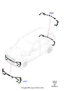 15BA Kabelstrang - Karosserie u. Heck L461 NEW RANGE ROVER SPORT 2023 > (L461)