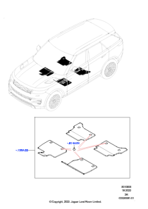 05AB Bodenbelag L461 NEW RANGE ROVER SPORT 2023 > (L461),Mit Teppich-Bodenmatte, vorne