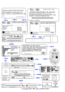 10AD Etiketten L461 NEW RANGE ROVER SPORT 2023 > (L461)