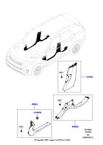 25AB Seitenverkleidung L461 NEW RANGE ROVER SPORT 2023 > (L461)