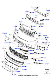 05AB Kühlergrill/Stoßfänger vorn L460 NEW RANGE ROVER 2022 > (L460),SV1-Modellspezifikation