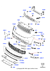 05AB Kühlergrill/Stoßfänger vorn L460 NEW RANGE ROVER 2022 > (L460),SV1-Modellspezifikation