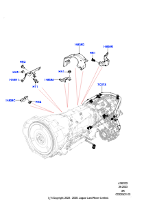 02AB Getriebekabelstrang L461 NEW RANGE ROVER SPORT 2023 > (L461),M. Vert.getr. m. 2 Ü.verh. m. ASR