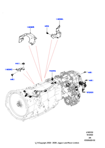 02AC Getriebekabelstrang L461 NEW RANGE ROVER SPORT 2023 > (L461),Batterie für Elektromotor - PHEV