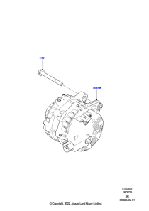 05AC Generator u. Befestigungen L461 NEW RANGE ROVER SPORT 2023 > (L461),3,0 l AJ20D6 Diesel High