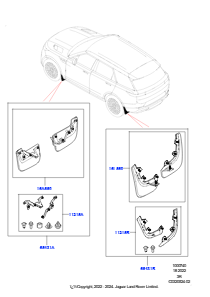 40 Schmutzfänger - vorn und hinten L461 NEW RANGE ROVER SPORT 2023 > (L461)