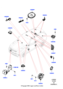 05AD Lautsprecher L461 NEW RANGE ROVER SPORT 2023 > (L461),Super Premium Audio 2500 W