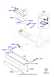 10AF Bodenkonsole L460 NEW RANGE ROVER 2022 > (L460),Mit 2 kleinen Einzelrücksitzen