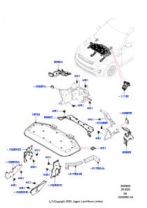 05AA Motorabdeckung vorn L461 NEW RANGE ROVER SPORT 2023 > (L461)