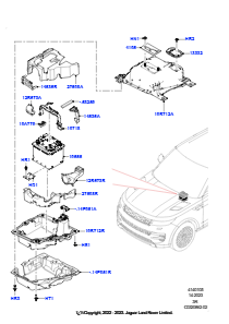 05 Batterie u. Befestigungsteile L461 NEW RANGE ROVER SPORT 2023 > (L461)