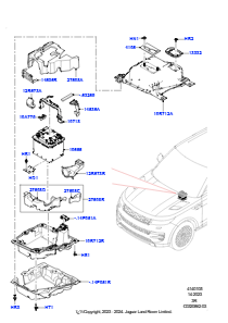 05 Batterie u. Befestigungsteile L461 NEW RANGE ROVER SPORT 2023 > (L461)