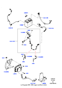 10AB Batteriekabel u. Horn L460 NEW RANGE ROVER 2022 > (L460),Batterie für Elektromotor - PHEV