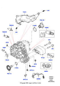 10AC Einzelteile Verteilergetriebe L462 DISCOVERY 5 2017 > (L462),M. Vert.getr. m. 2 Ü.verh. m. ASR