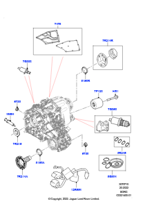 10AD Einzelteile Verteilergetriebe L462 DISCOVERY 5 2017 > (L462),Mit Vert.getr. mit 1 Übers.verh.