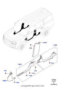 25AK Seitenverkleidung L663 NEW DEFENDER 2020 > (L663),Langer Radstand