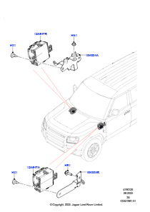 25AB Sensoren Klimaanlage und Heizung L663 NEW DEFENDER 2020 > (L663),Linkslenker