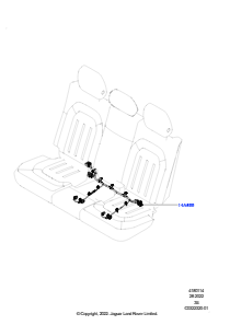 14CB Kabelstrang - Sitz L663 NEW DEFENDER 2020 > (L663),Langer Radstand