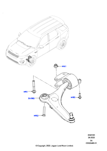 20E Lenker - Vorderradaufhängung L550 DISCOVERY SPORT 2015 > (L550),Hergestellt in Werk Changsu (China)