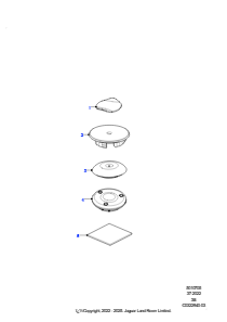 05AA Abdeckstopfen - Karosserie L560 RANGE ROVER VELAR 2017 > (L560)
