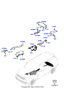 15AE Spritz- und Hitzeschutzschilde L460 NEW RANGE ROVER 2022 > (L460),Batterie für Elektromotor - PHEV