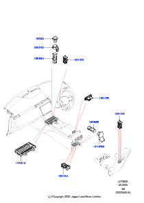 05B Anbauteile Instrumententafel L560 RANGE ROVER VELAR 2017 > (L560)