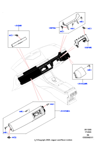 05F Instrumententafel L560 RANGE ROVER VELAR 2017 > (L560)