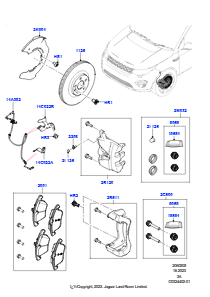 05K Bremsscheiben/Bremssättel vorn L550 DISCOVERY SPORT 2015 > (L550),Gebaut in Brasilien