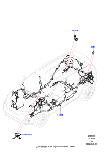 10CF Kabelstrang - Motor u. Spritzwand L550 DISCOVERY SPORT 2015 > (L550),Gebaut in Brasilien