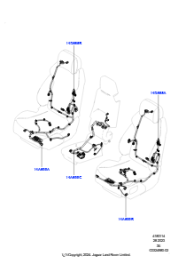 14AC Kabelstrang - Sitz L663 NEW DEFENDER 2020 > (L663)