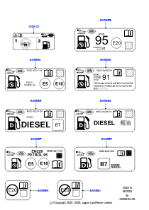 10AK Etiketten L663 NEW DEFENDER 2020 > (L663)