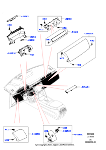 05AG Instrumententafel L550 DISCOVERY SPORT 2015 > (L550),Hergestellt in Werk Changsu (China)