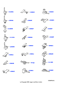 60AA Elektrische Reparaturteile - Clips L560 RANGE ROVER VELAR 2017 > (L560)