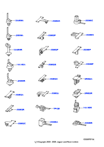 60AA Elektrische Reparaturteile - Clips L551 NEW RANGE ROVER EVOQUE 2019 > (L551)