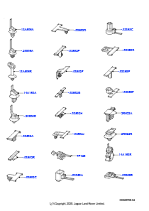 60AA Elektrische Reparaturteile - Clips L460 NEW RANGE ROVER 2022 > (L460)