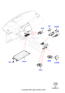 05E Anbauteile Instrumententafel L550 DISCOVERY SPORT 2015 > (L550),Hergestellt in Werk Changsu (China)