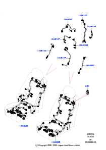 14AE Kabelstrang - Sitz L460 NEW RANGE ROVER 2022 > (L460)