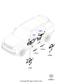 15AF Kabelstrang - Karosserie u. Heck L460 NEW RANGE ROVER 2022 > (L460)