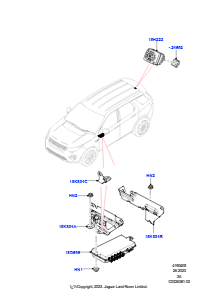 05N Kameraausrüstung L550 DISCOVERY SPORT 2015 > (L550),Hergestellt in Werk Changsu (China)