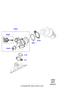 25AA Turbolader L460 NEW RANGE ROVER 2022 > (L460),4.4L V8 Turbo Petrol(NC11)