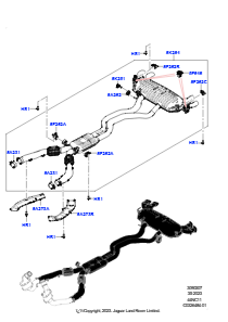 07AB Auspuffanlage hinten L460 NEW RANGE ROVER 2022 > (L460),4.4L V8 Turbo Petrol(NC11)