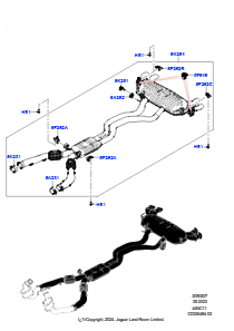 07AB Auspuffanlage hinten L460 NEW RANGE ROVER 2022 > (L460),4.4L V8 Turbo Petrol(NC11)