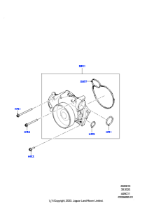 10AA Wasserpumpe L460 NEW RANGE ROVER 2022 > (L460),4.4L V8 Turbo Petrol(NC11)