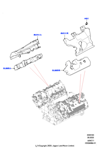 30AA Motorisolatoren L460 NEW RANGE ROVER 2022 > (L460),4.4L V8 Turbo Petrol(NC11)