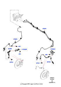 15AF Bremsleitungen vorn L461 NEW RANGE ROVER SPORT 2023 > (L461),Rechtslenker