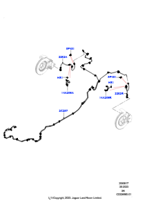 17AB Bremsleitungen hinten L461 NEW RANGE ROVER SPORT 2023 > (L461),SV-Modellspez