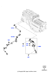 15AU Heizungsschläuche L460 NEW RANGE ROVER 2022 > (L460),4.4L V8 Turbo Petrol(NC11)